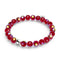 Cornaline arc-en-ciel | Argent sterling 925 | Bracelet en verre à bulles